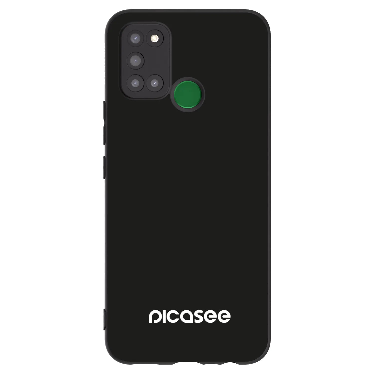 Picasee silikonowe czarne etui na Realme 7i - Picasee