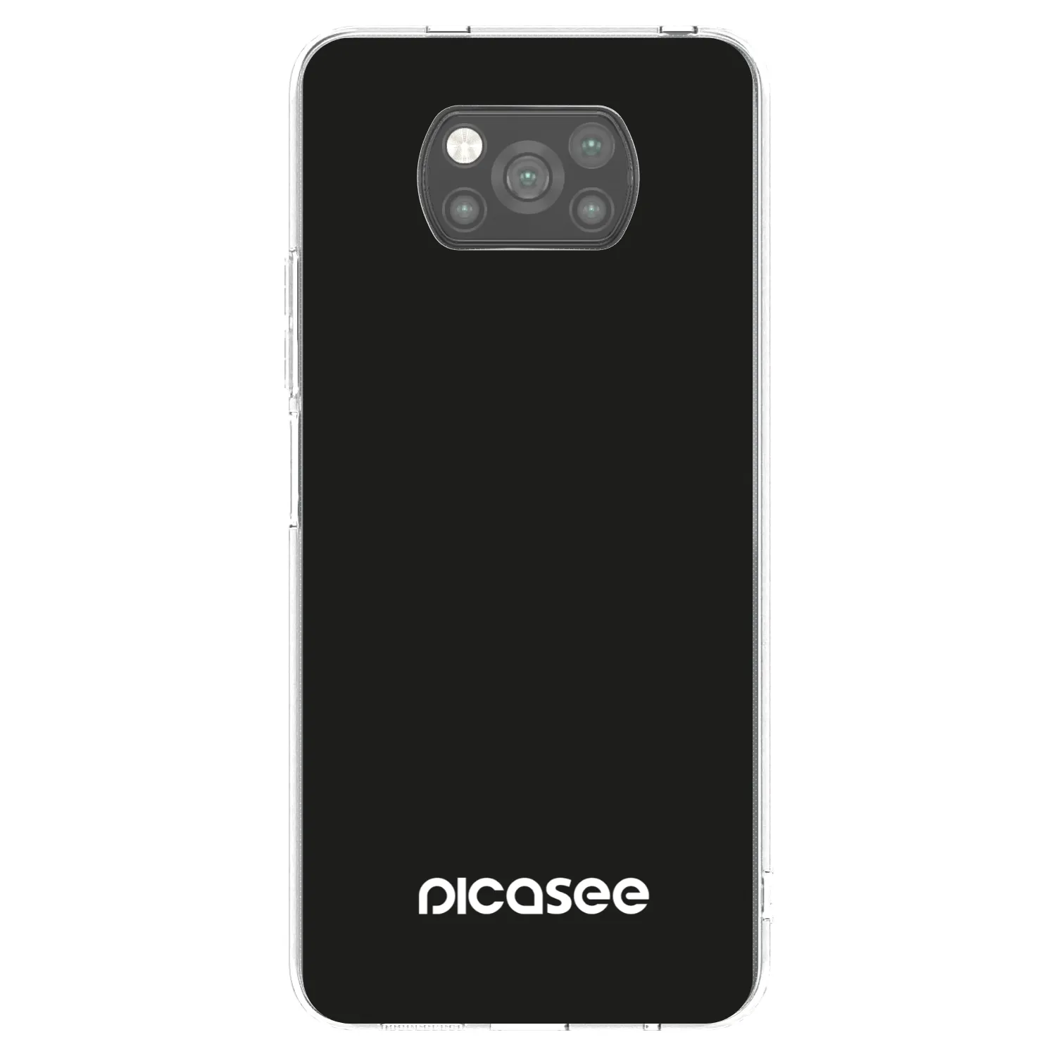 Picasee silikonowe czarne etui na Xiaomi Poco X3 Pro - Picasee