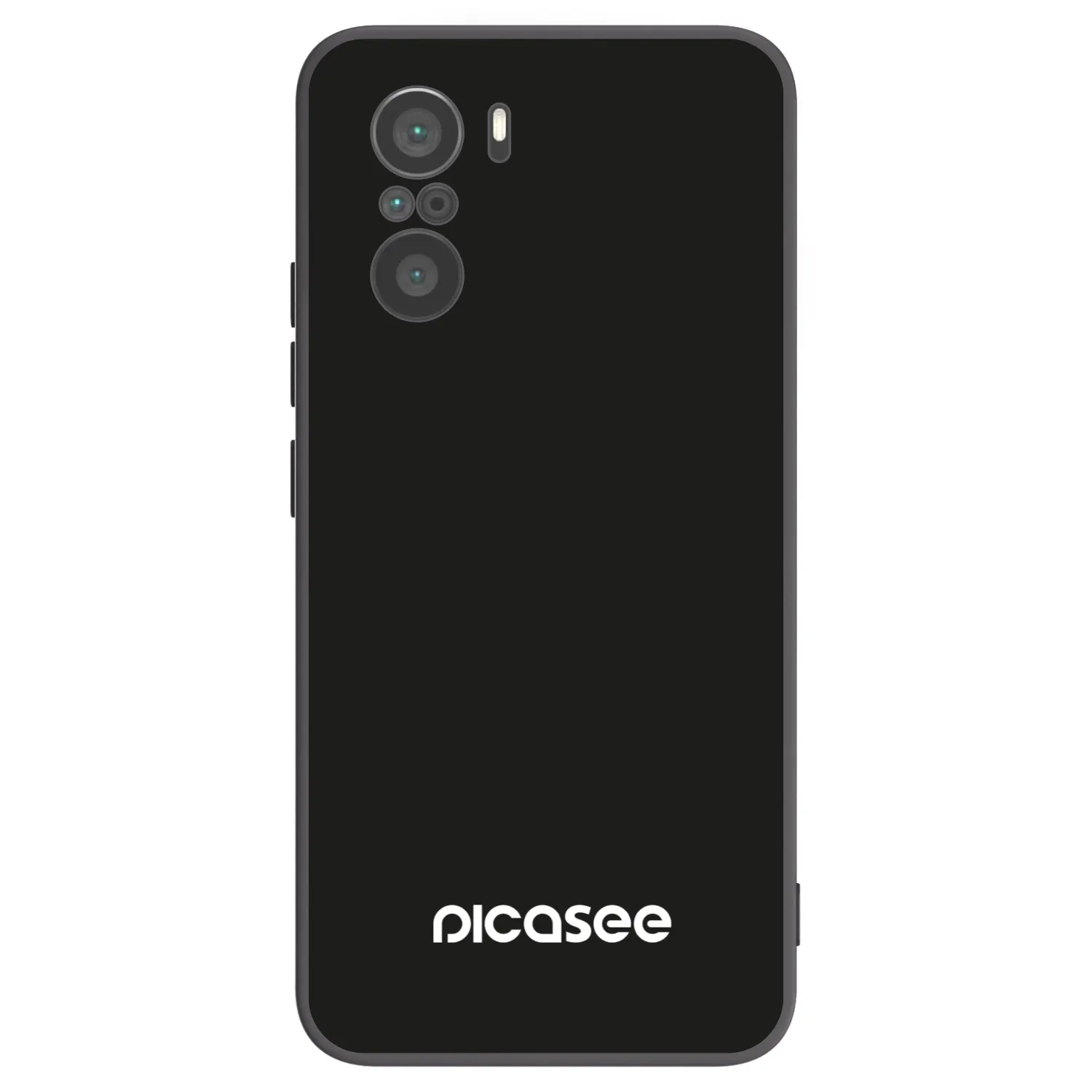 Picasee silikonowe czarne etui na Xiaomi Poco F3 - Picasee