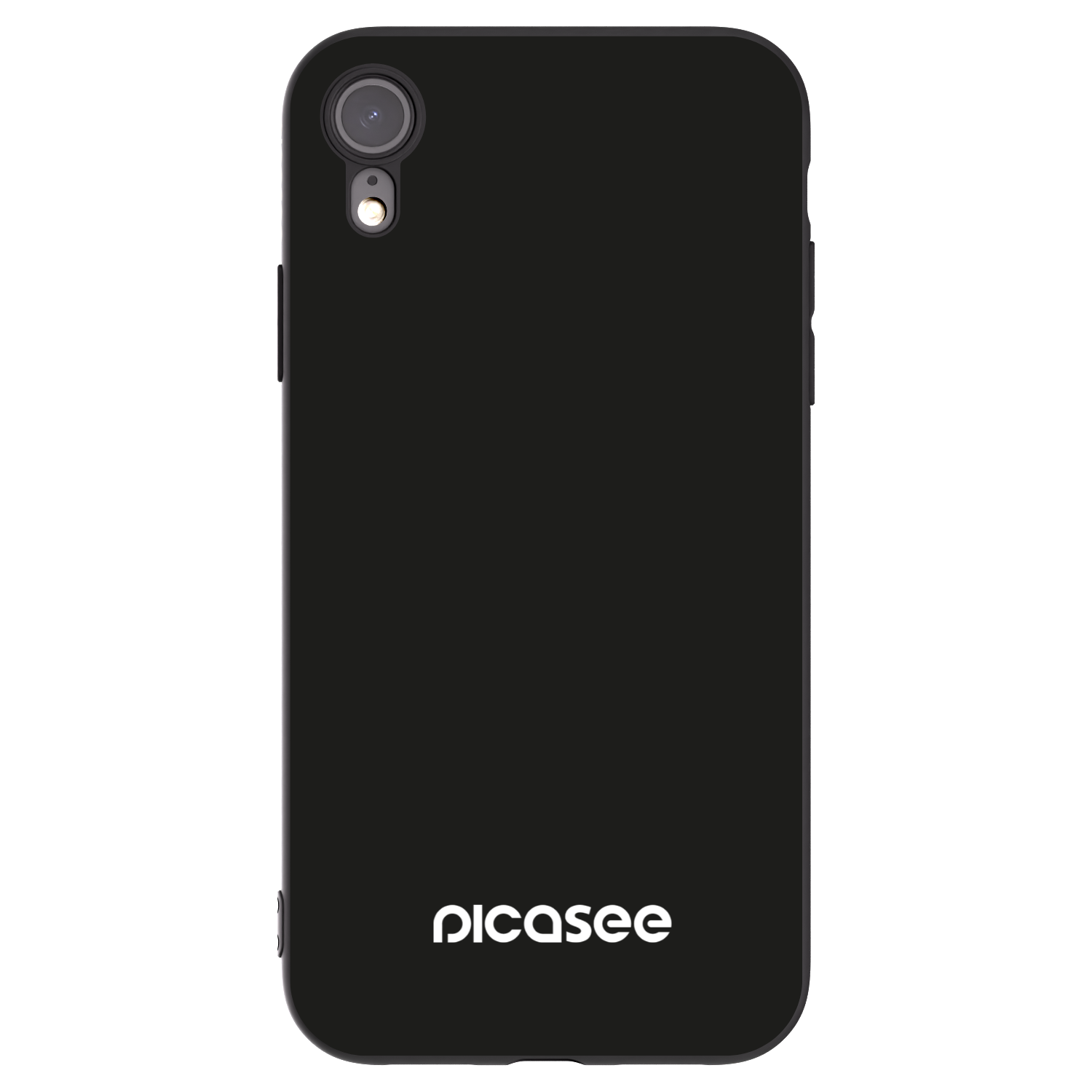 Picasee silikonowe czarne etui na Apple iPhone XR - Picasee