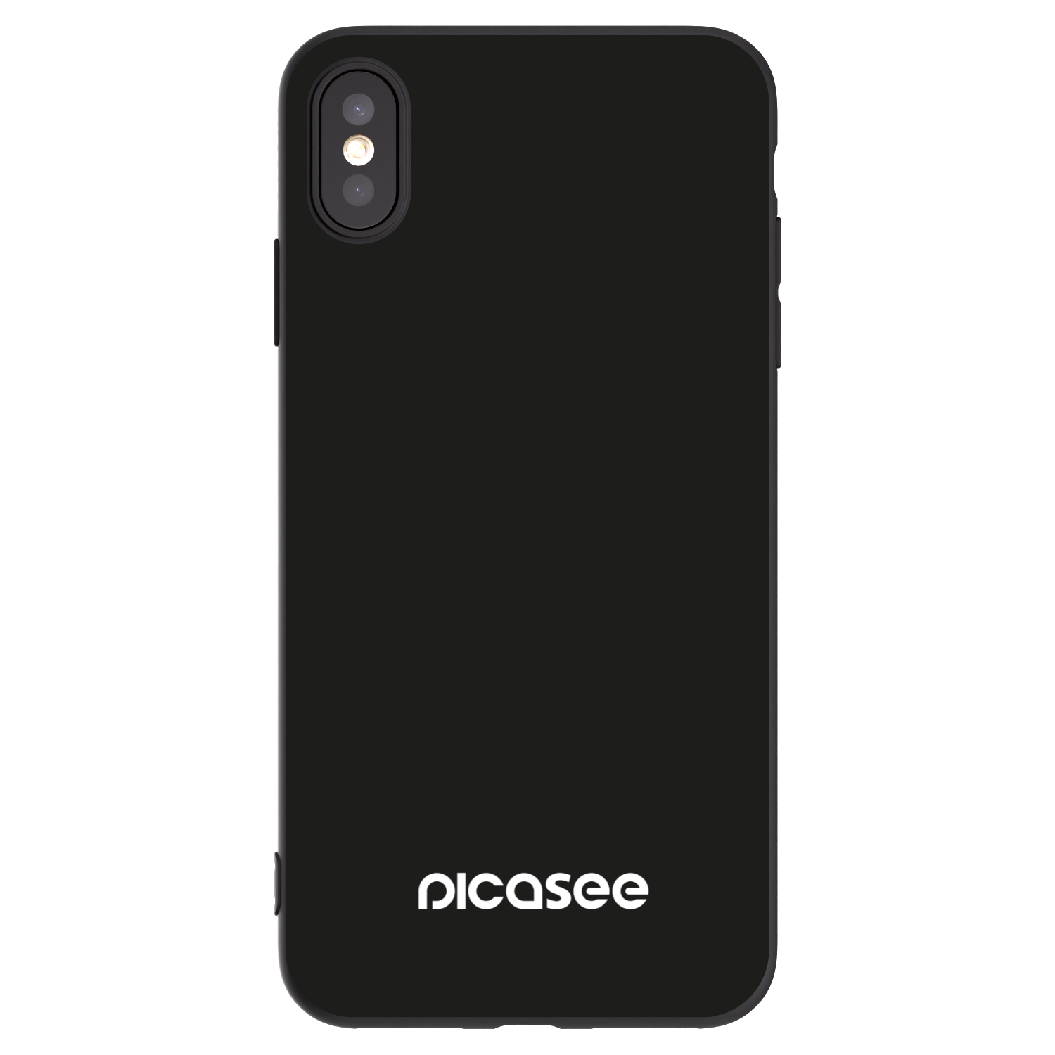 Picasee silikonowe czarne etui na Apple iPhone XS Max - Picasee