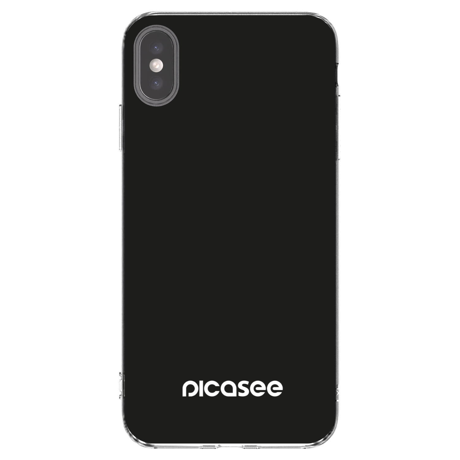 Picasee silikonowe przeźroczyste etui na Apple iPhone XS Max - Picasee