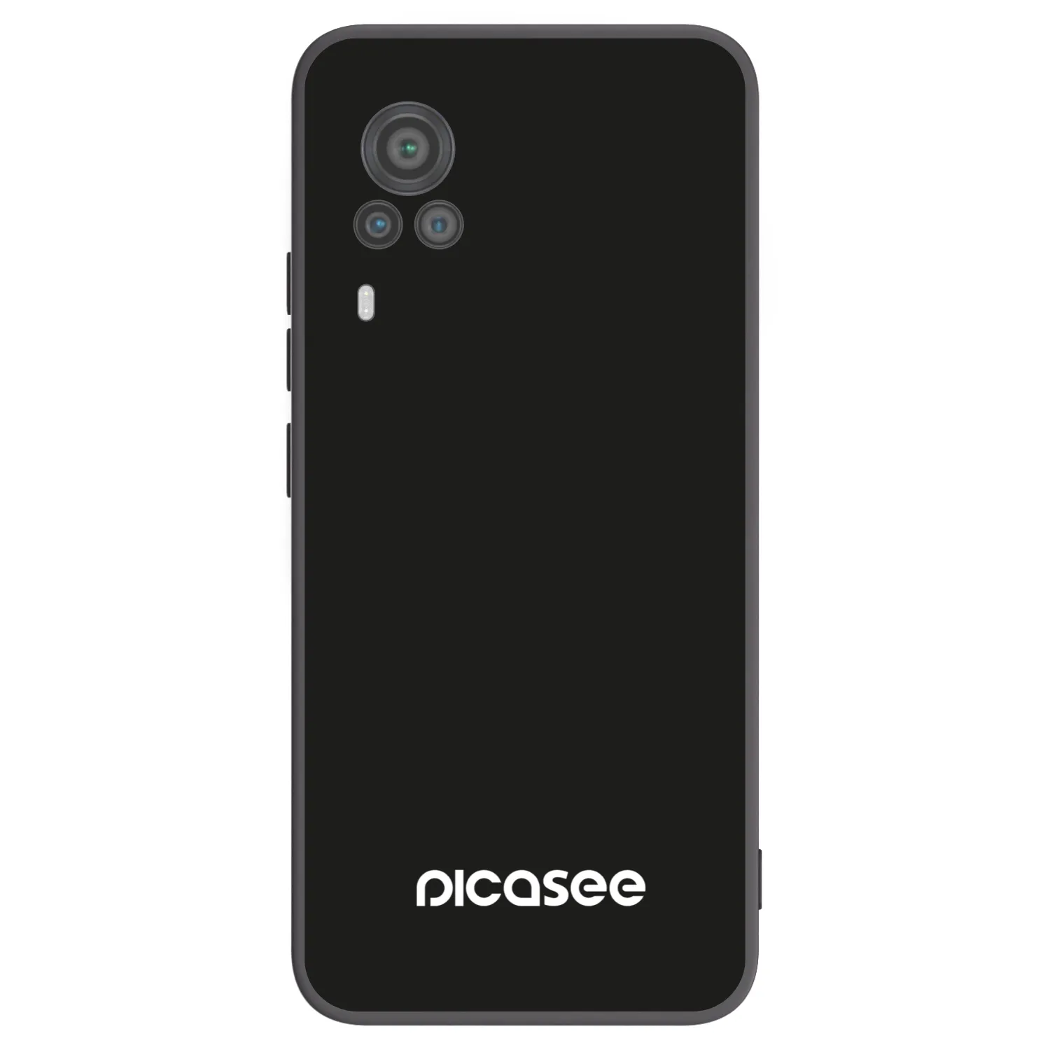 Picasee silikonowe czarne etui na Vivo X60 Pro 5G - Picasee