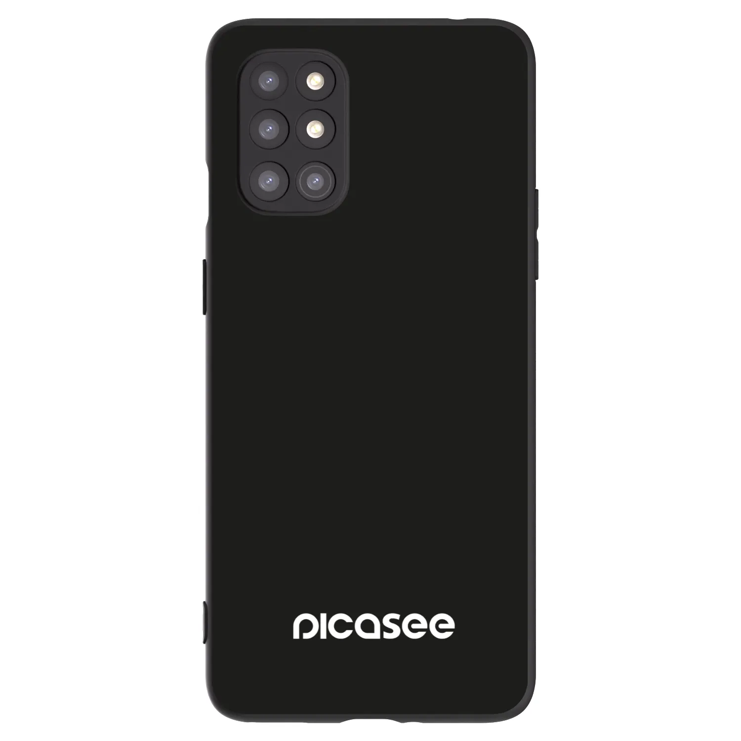Picasee silikonowe czarne etui na OnePlus 8T - Picasee