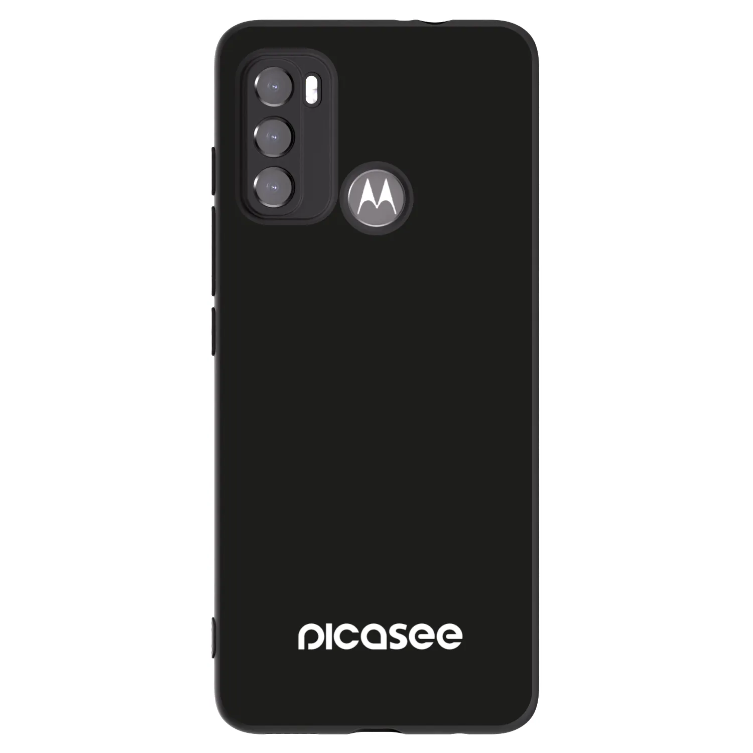 Picasee silikonowe czarne etui na Motorola Moto G60 - Picasee