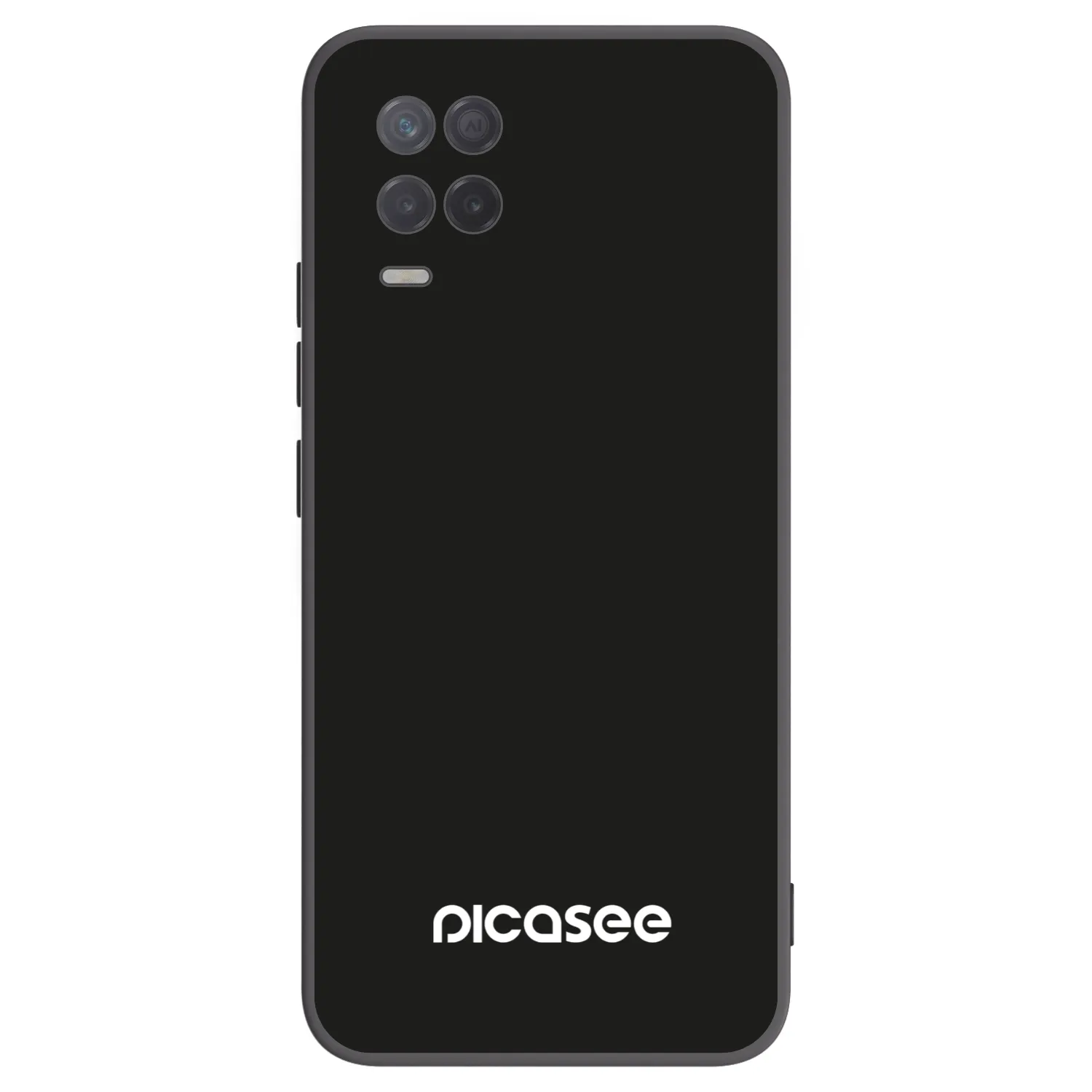 Picasee silikonowe czarne etui na Realme 8 5G - Picasee
