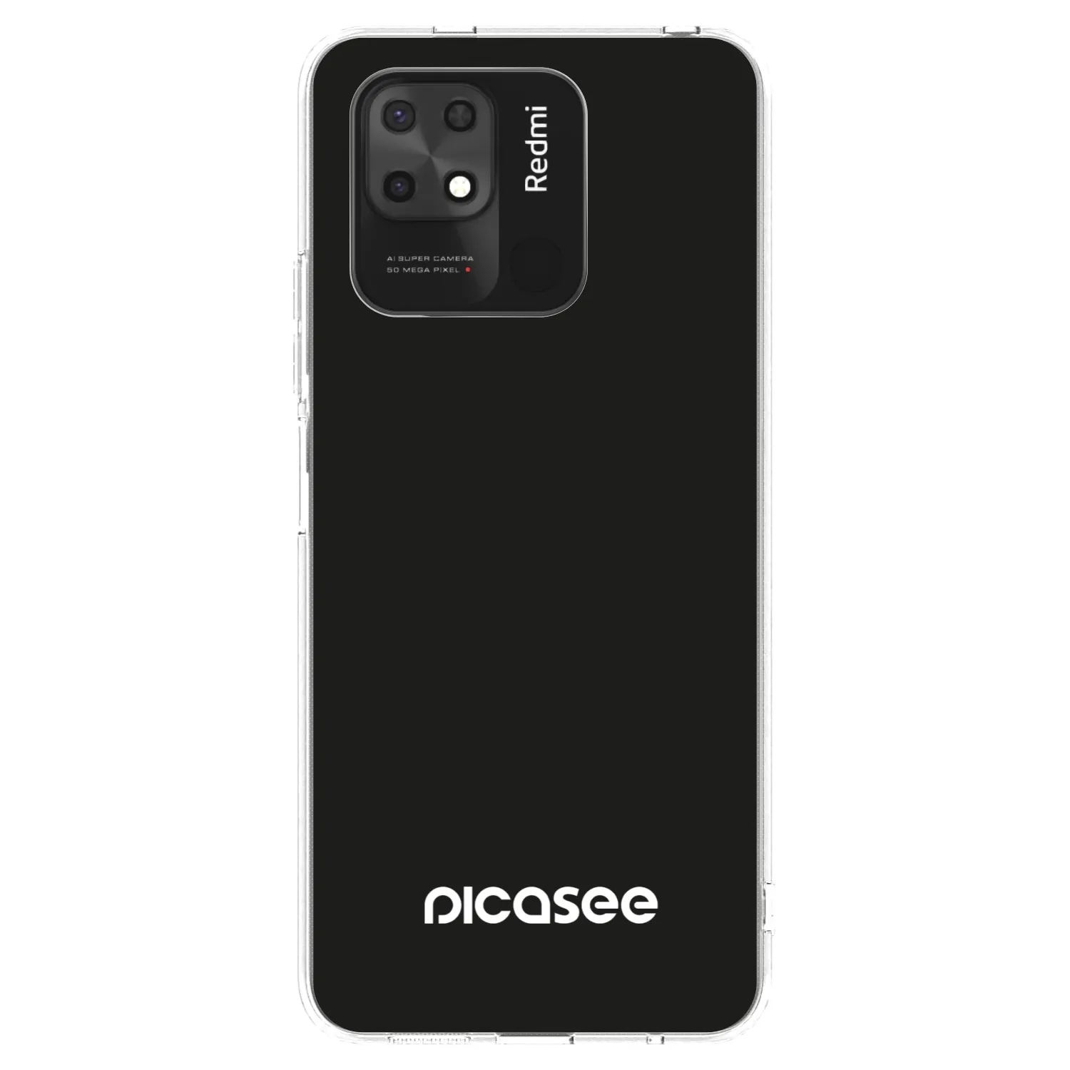 Picasee silikonowe przeźroczyste etui na Xiaomi Redmi 10C - Picasee