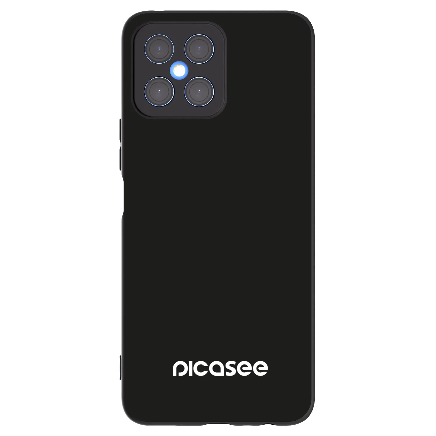 Picasee silikonowe czarne etui na Honor X8 4G - Picasee