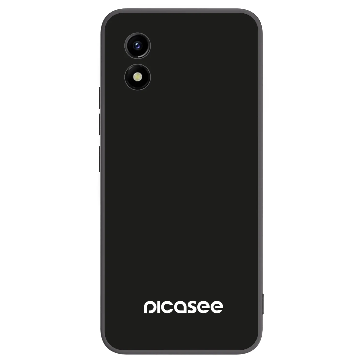 Picasee silikonowe czarne etui na Vivo Y01 - Picasee
