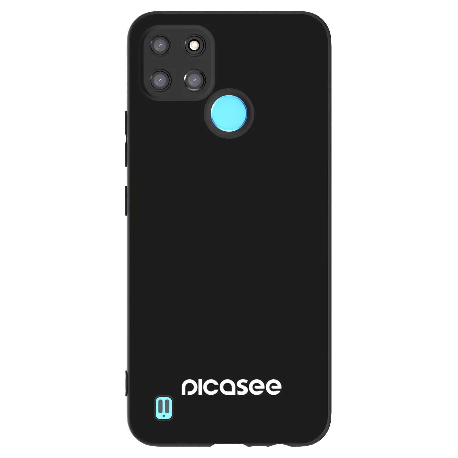 Picasee silikonowe czarne etui na Realme C21Y - Picasee