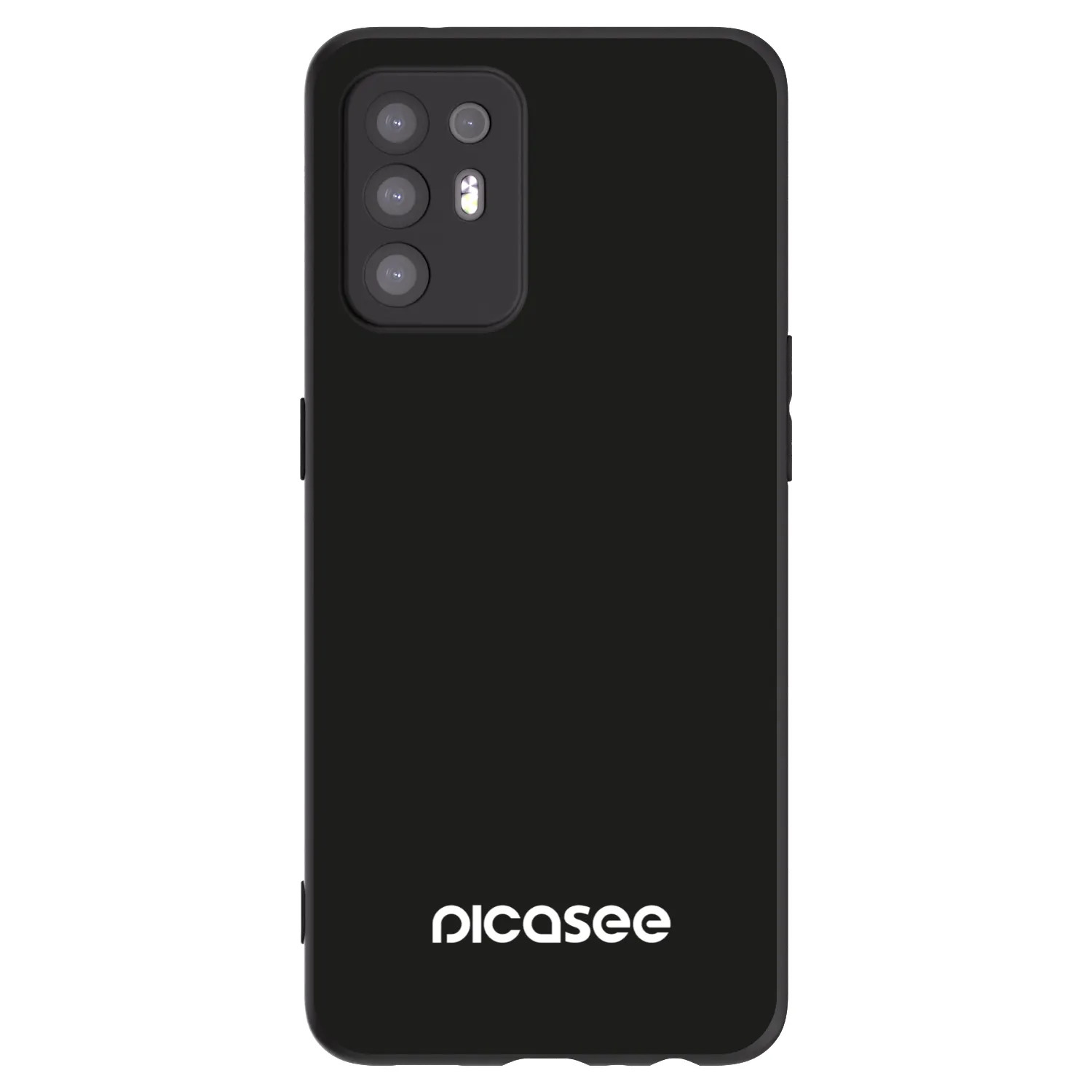 Picasee silikonowe czarne etui na OPPO A94 5G - Picasee