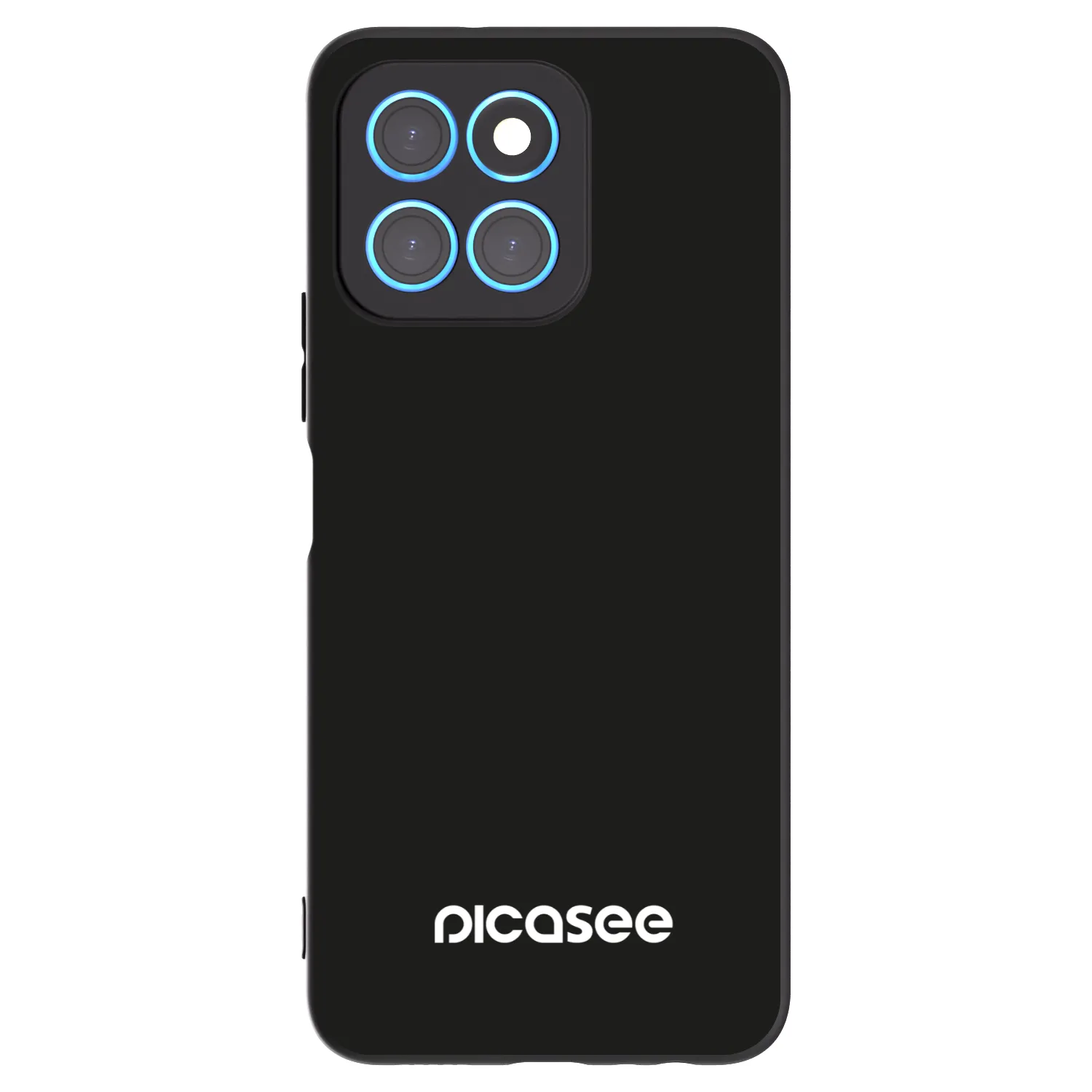 Picasee silikonowe czarne etui na Honor X8 5G - Picasee