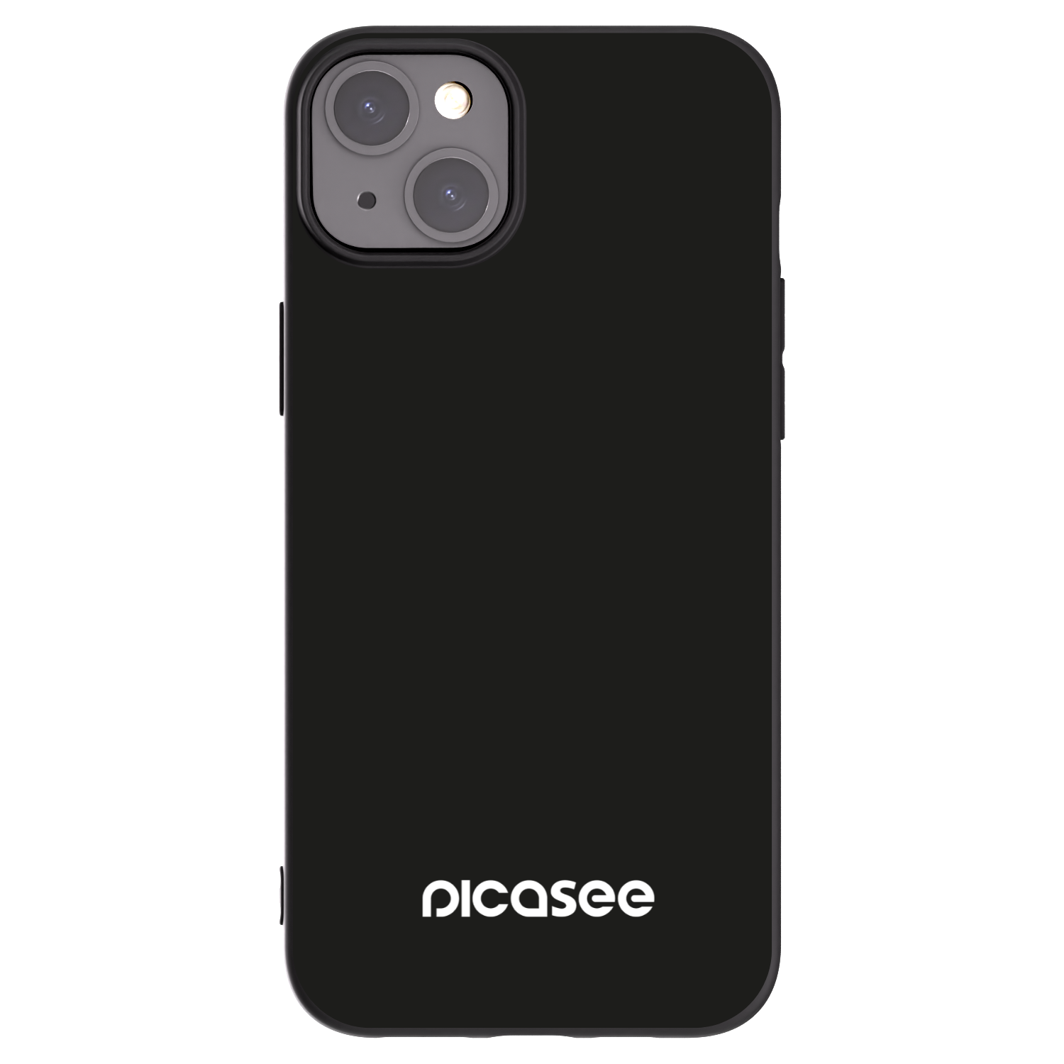 Picasee silikonowe czarne etui na Apple iPhone 15 Plus - Picasee