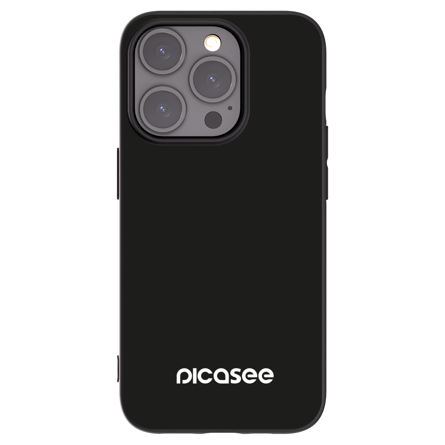 Picasee silikonowe czarne etui na Apple iPhone 15 Pro - Picasee
