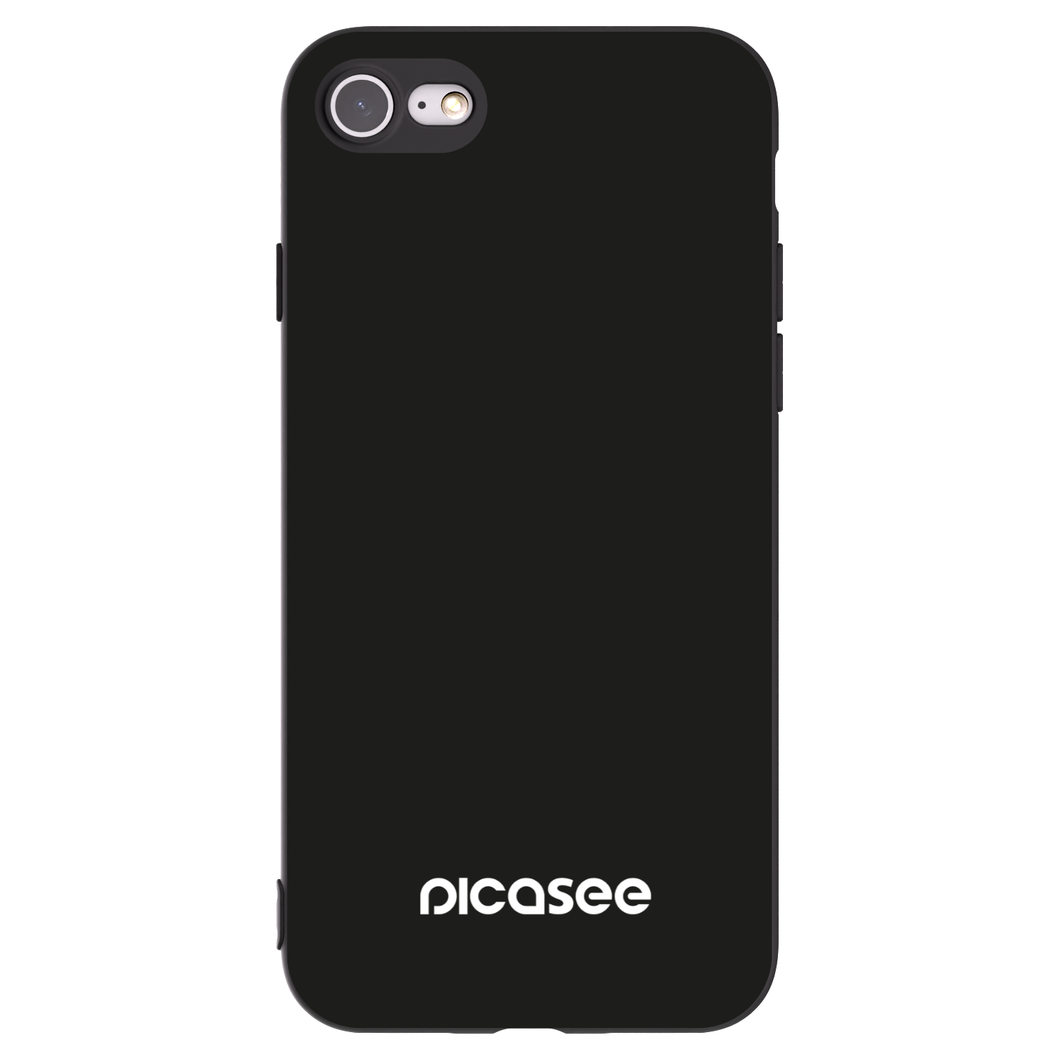 Picasee silikonowe czarne etui na Apple iPhone 7 - Picasee