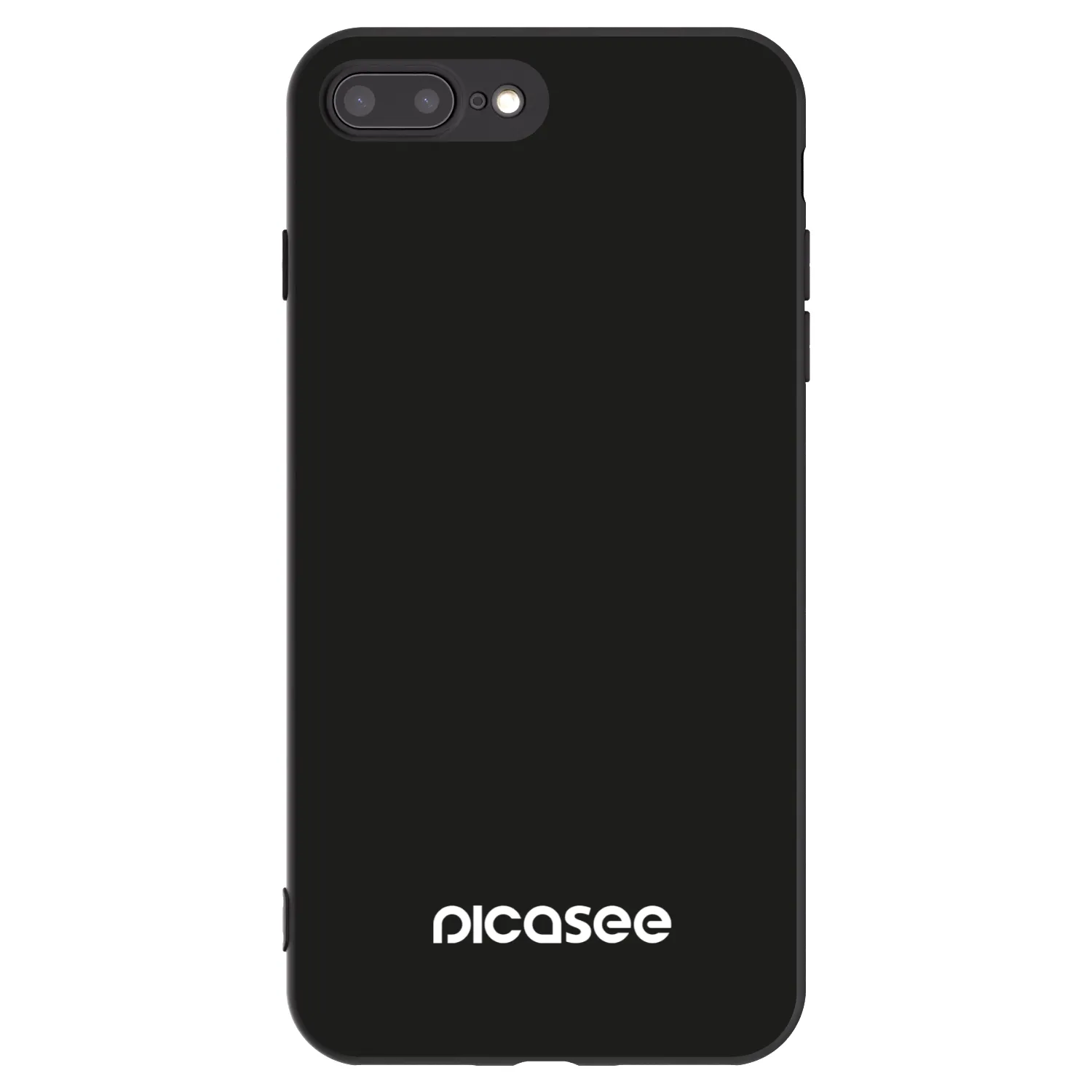 Picasee silikonowe czarne etui na Apple iPhone 7 Plus - Picasee