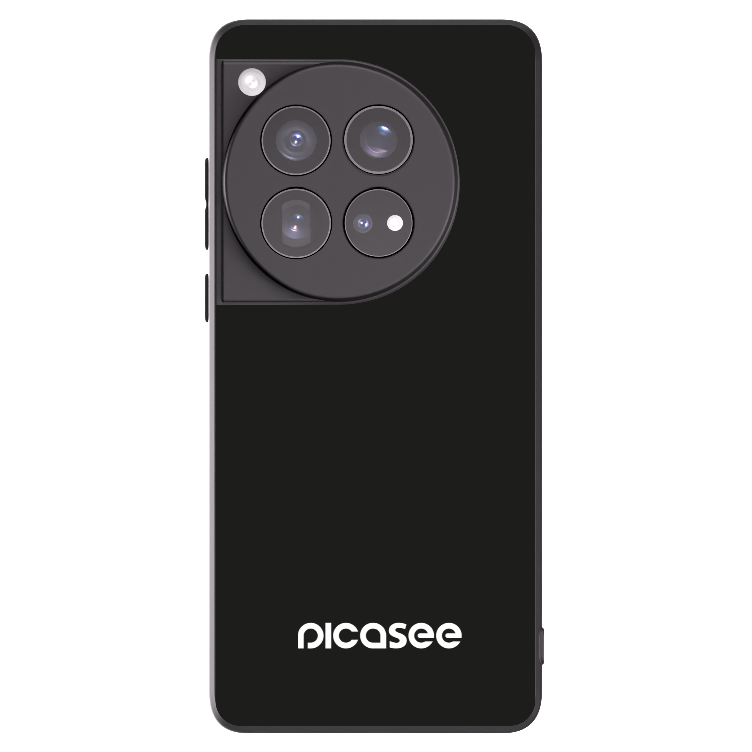 Picasee silikonowe czarne etui na OnePlus 12 5G - Picasee