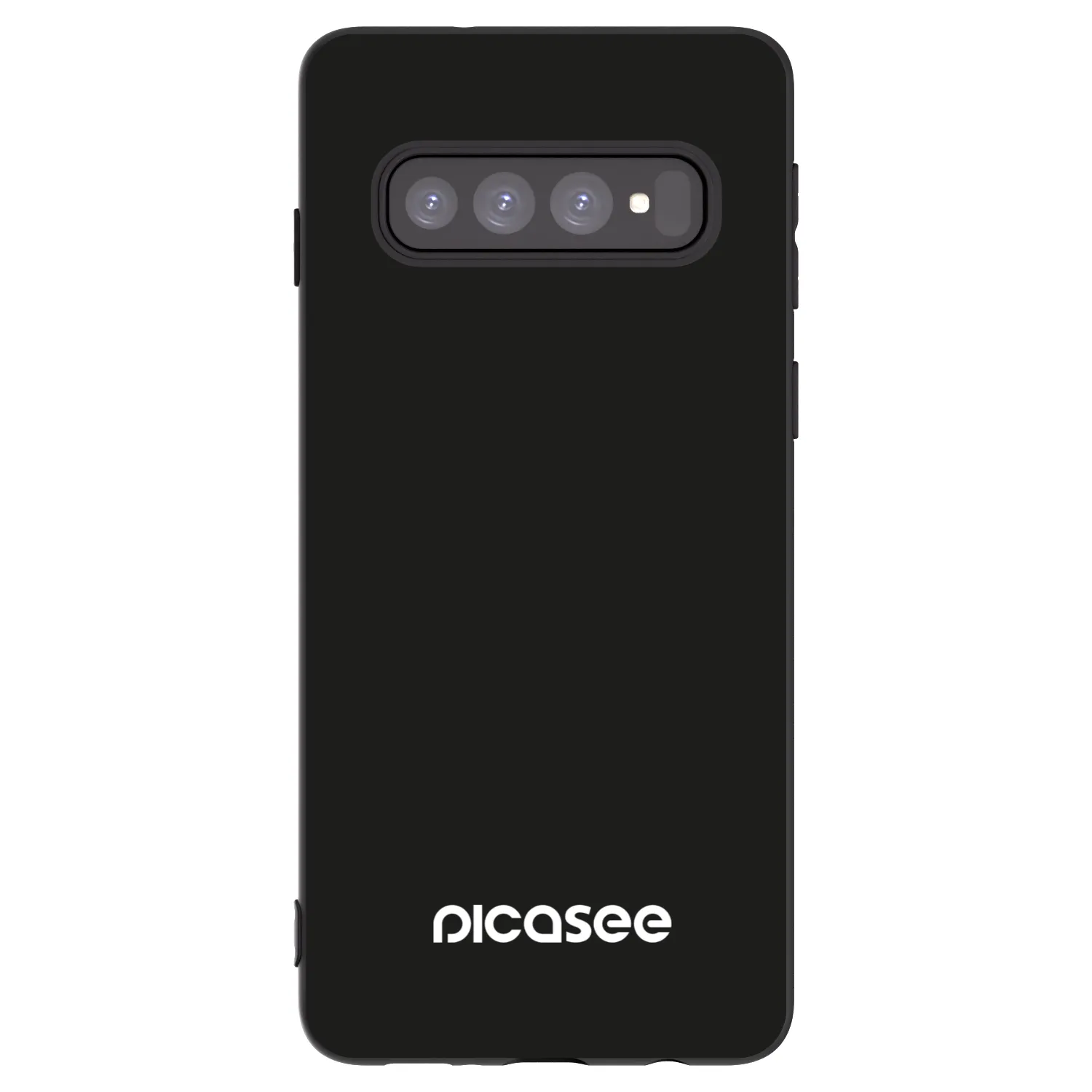 Picasee silikonowe czarne etui na Samsung Galaxy S10 G973 - Picasee