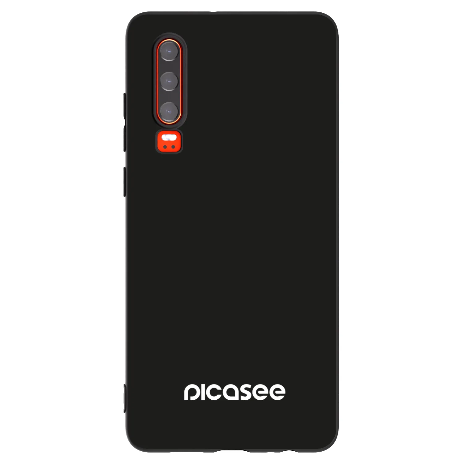 Picasee silikonowe czarne etui na Huawei P30 - Picasee