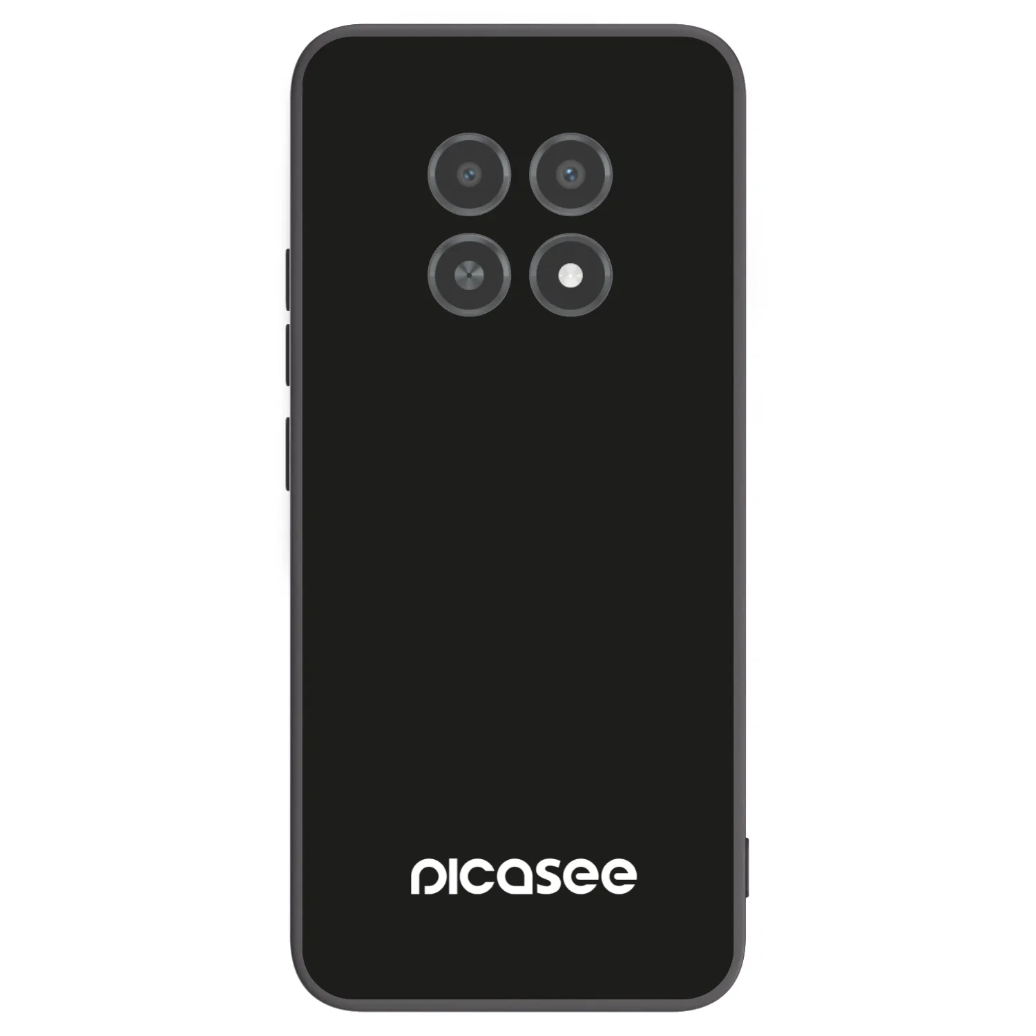 Picasee silikonowe czarne etui na Realme 12X - Picasee