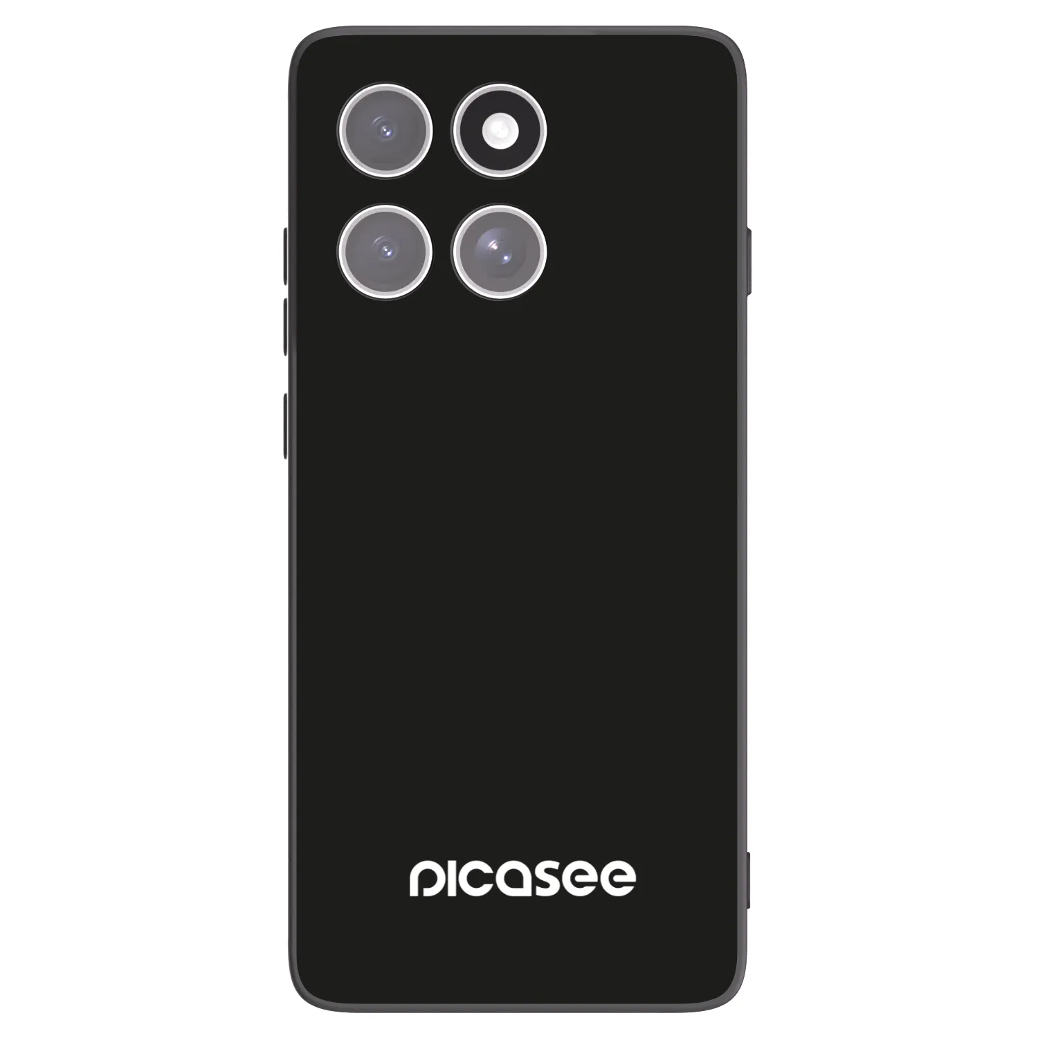 Picasee silikonowe czarne etui na Motorola Edge 60 Fusion - Picasee