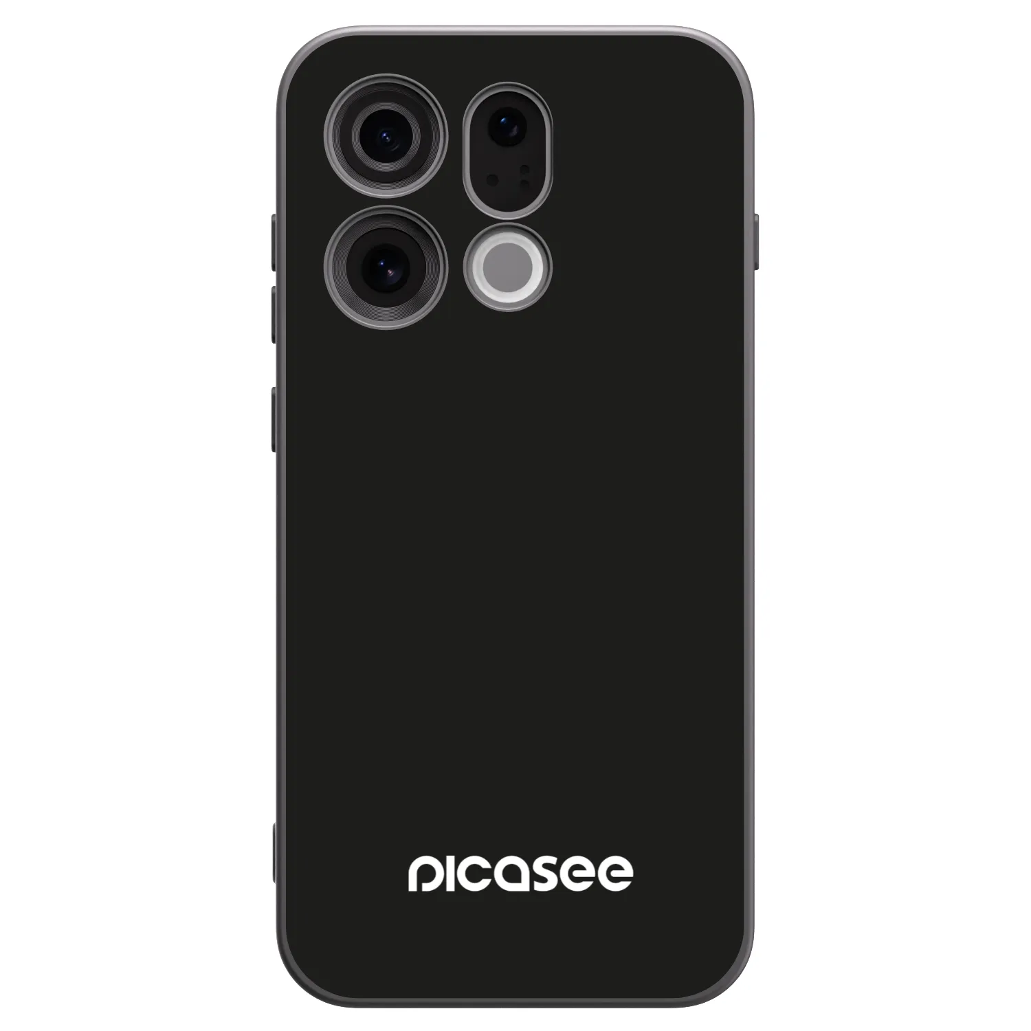 Picasee silikonowe czarne etui na OPPO Find X9 - Picasee
