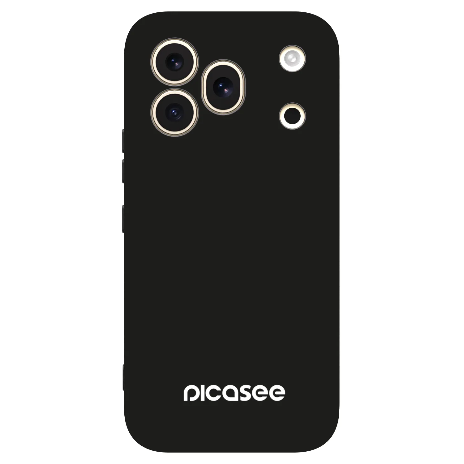Picasee silikonowe czarne etui na Honor 600 Pro - Picasee