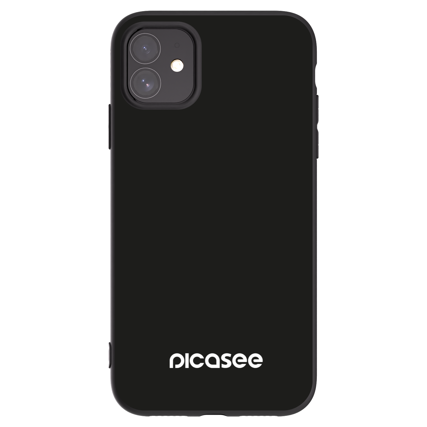 Picasee silikonowe czarne etui na Apple iPhone 11 - Picasee