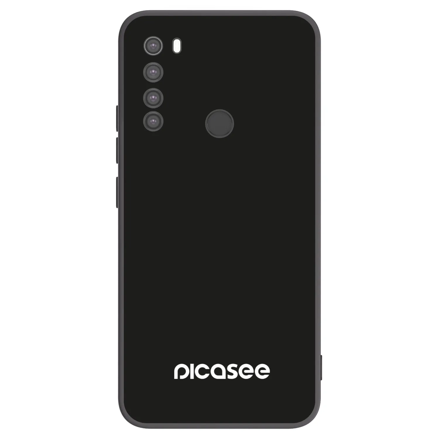 Picasee silikonowe czarne etui na Xiaomi Redmi Note 8 - Picasee