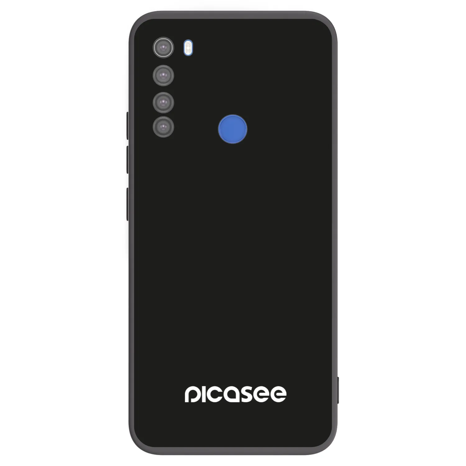 Picasee silikonowe czarne etui na Xiaomi Redmi Note 8T - Picasee