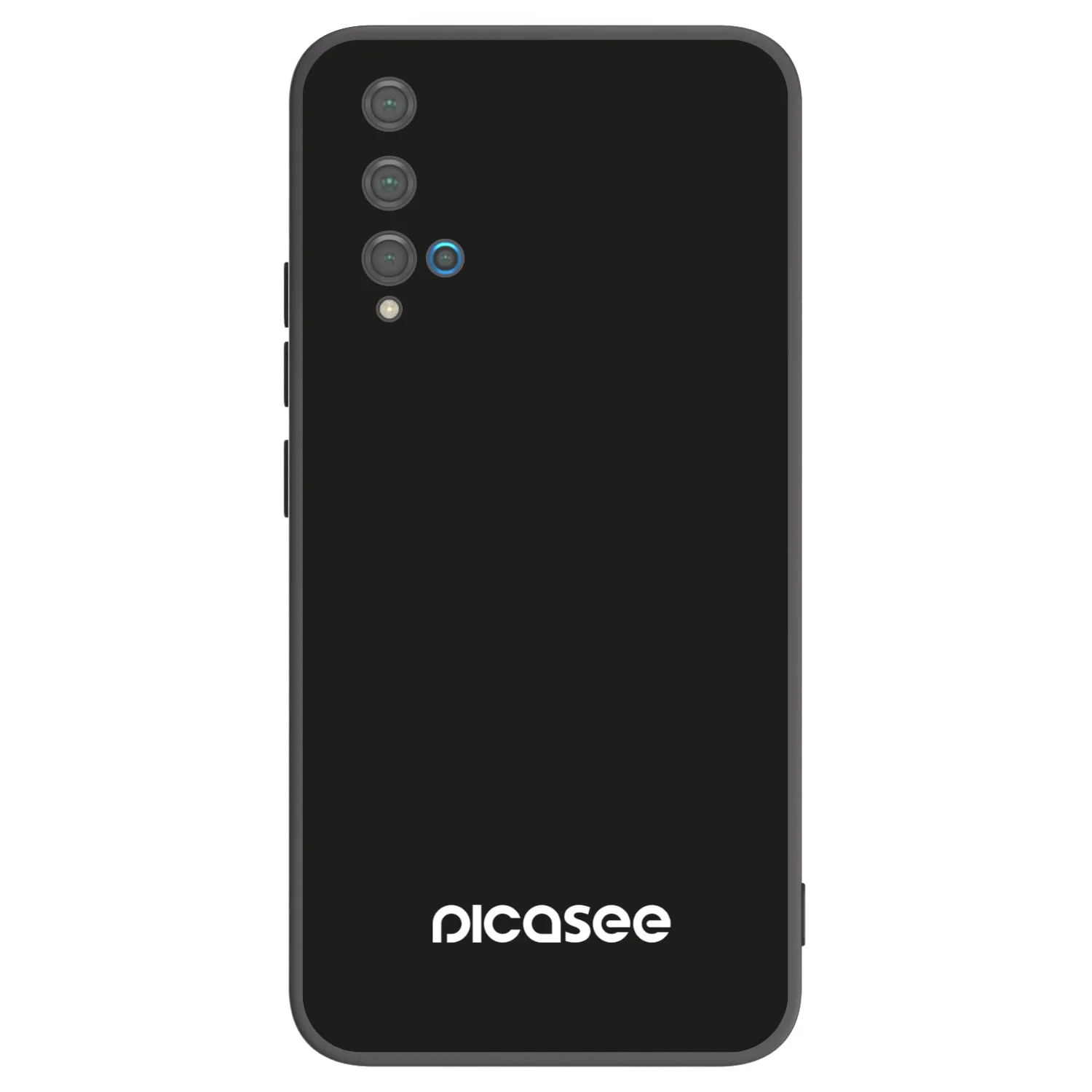 Picasee silikonowe czarne etui na Huawei Nova 5T - Picasee