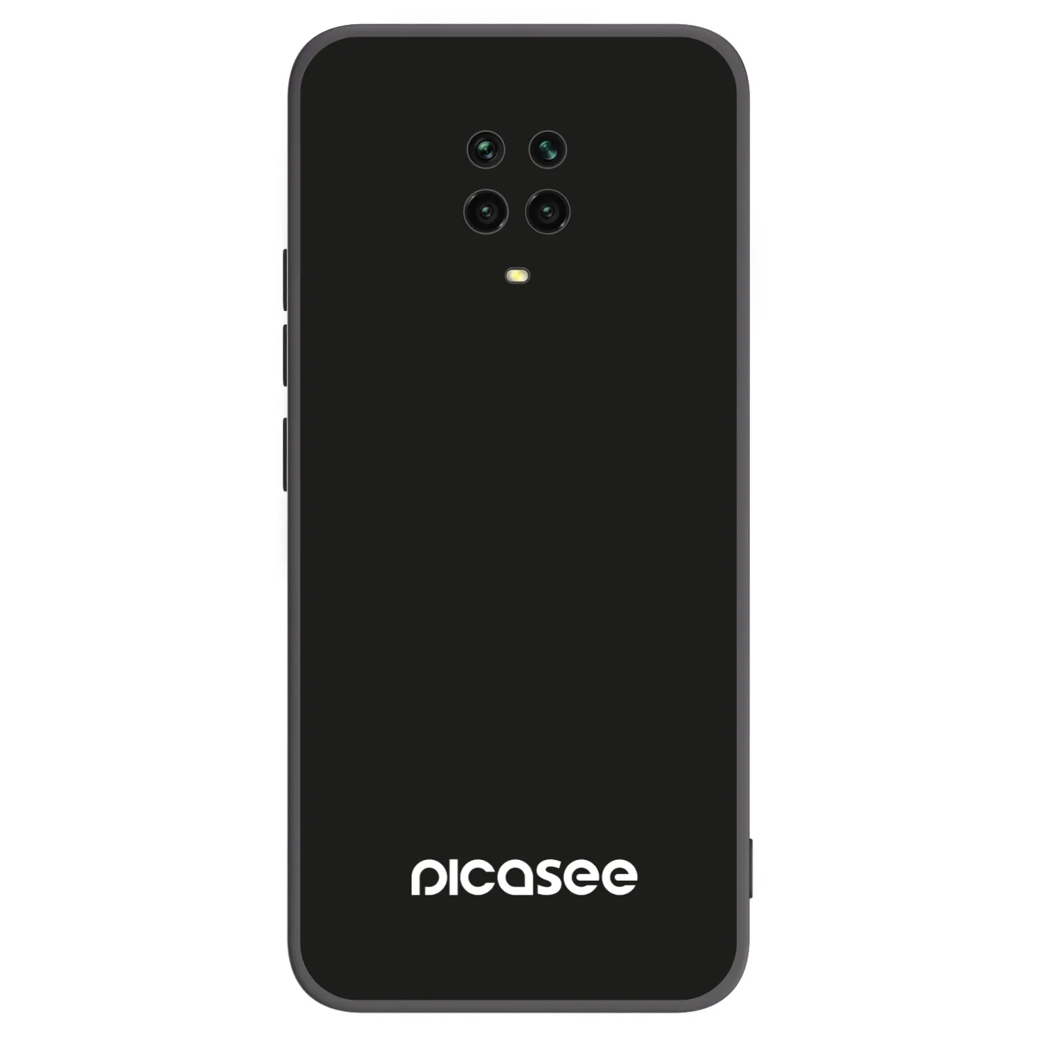 Picasee silikonowe czarne etui na Xiaomi Redmi Note 9S - Picasee