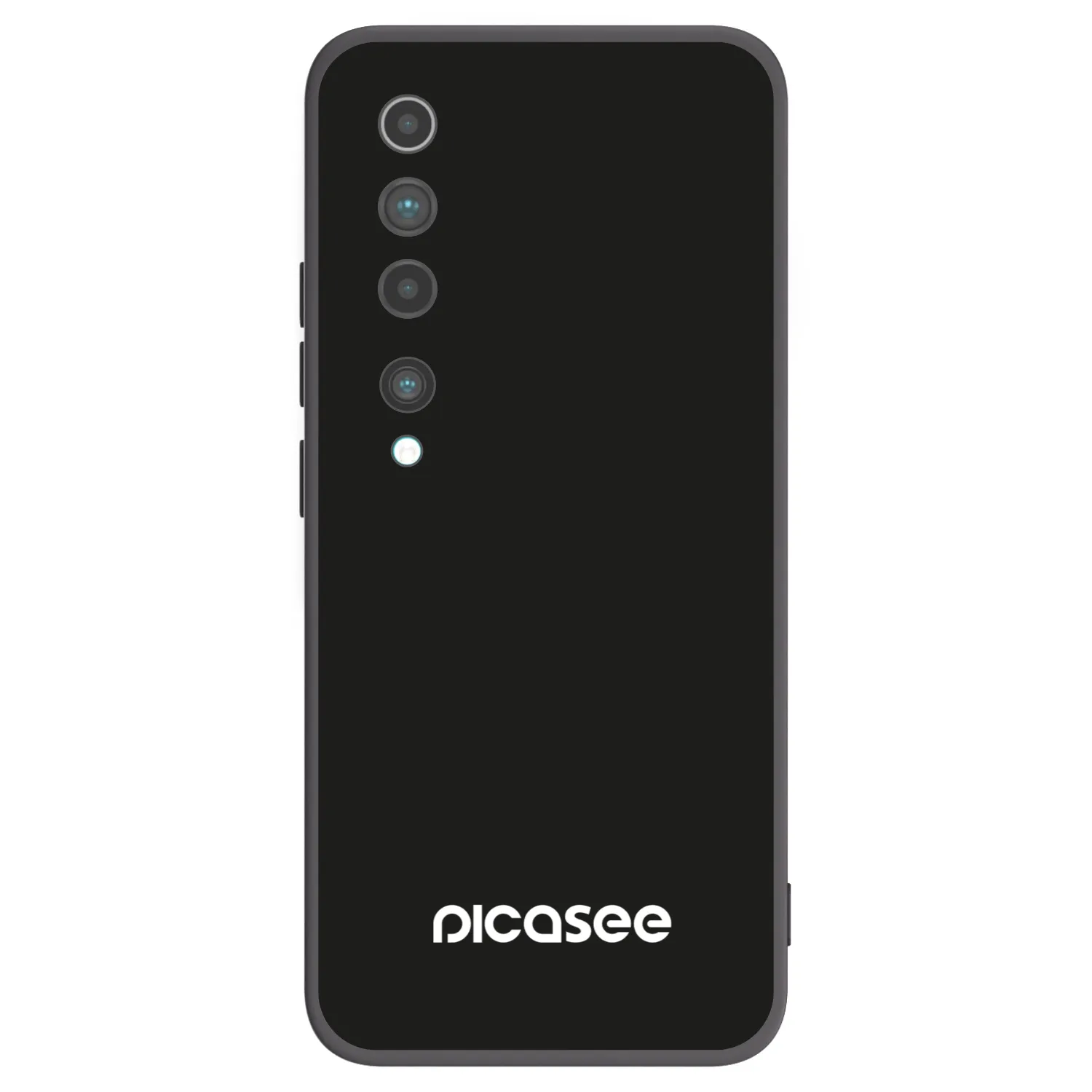 Picasee silikonowe czarne etui na Xiaomi Mi 10 - Picasee