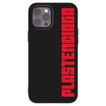 Picasee silikonowe czarne etui na Apple iPhone 12 Pro Max - Plastenciaga