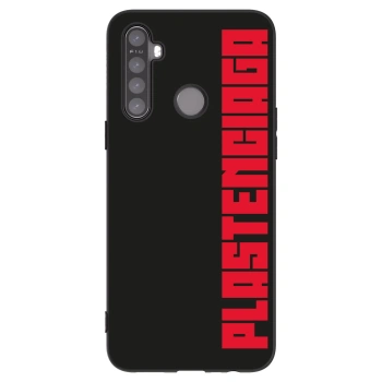 Picasee silikonowe czarne etui na Realme 5 - Plastenciaga