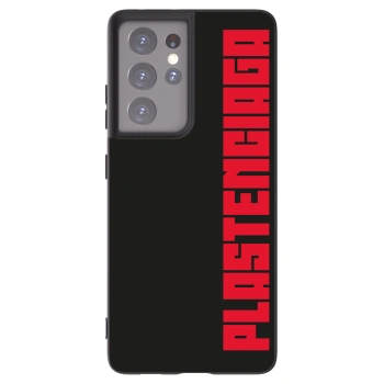 Picasee silikonowe czarne etui na Samsung Galaxy S21 Ultra 5G G998B - Plastenciaga