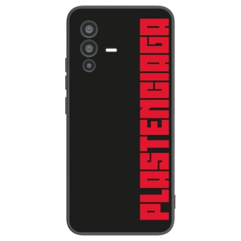 Picasee silikonowe czarne etui na Vivo V23 5G - Plastenciaga