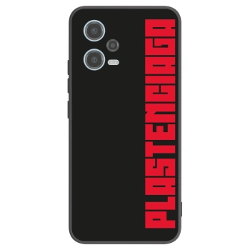 Picasee silikonowe czarne etui na Xiaomi Redmi Note 12 5G - Plastenciaga
