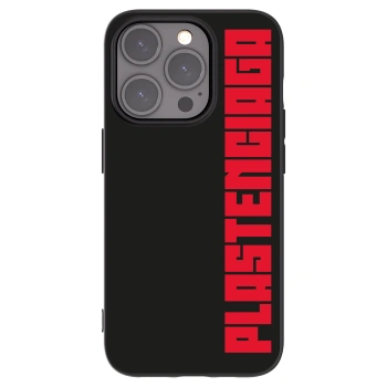 Picasee silikonowe czarne etui na Apple iPhone 15 Pro - Plastenciaga