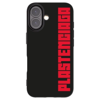 Picasee silikonowe czarne etui na Apple iPhone 16 - Plastenciaga
