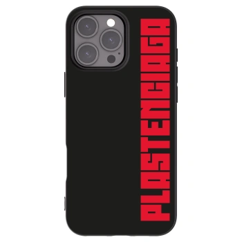 Picasee silikonowe czarne etui na Apple iPhone 16 Pro Max - Plastenciaga