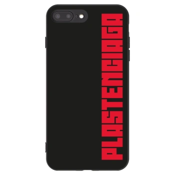Picasee silikonowe czarne etui na Apple iPhone 8 Plus - Plastenciaga