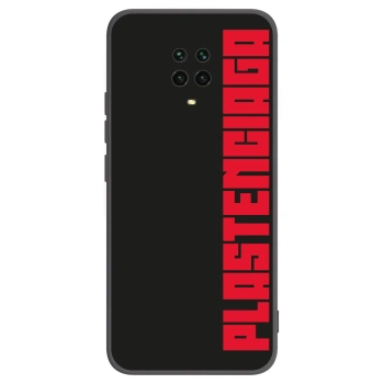 Picasee silikonowe czarne etui na Xiaomi Redmi Note 9 Pro - Plastenciaga