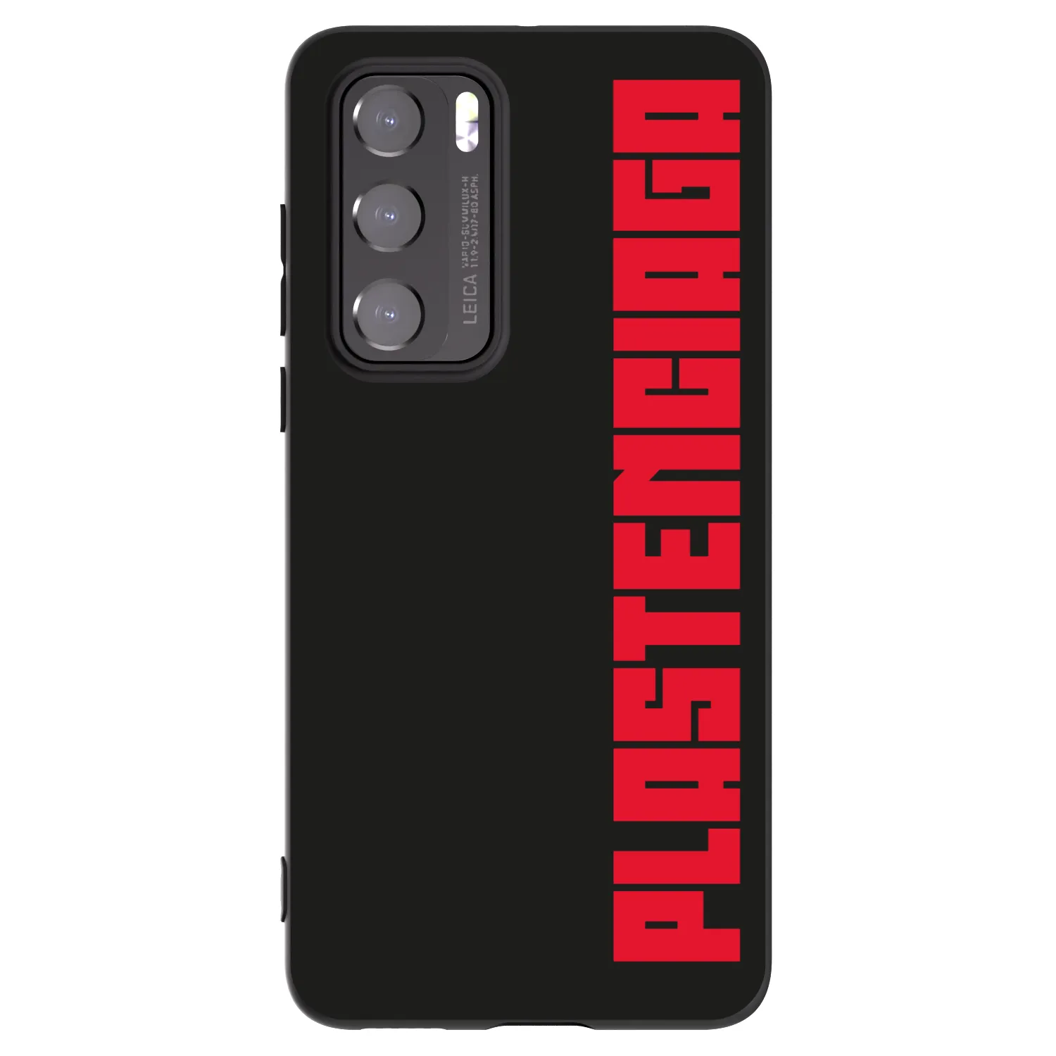 Picasee silikonowe czarne etui na Huawei P40 - Plastenciaga