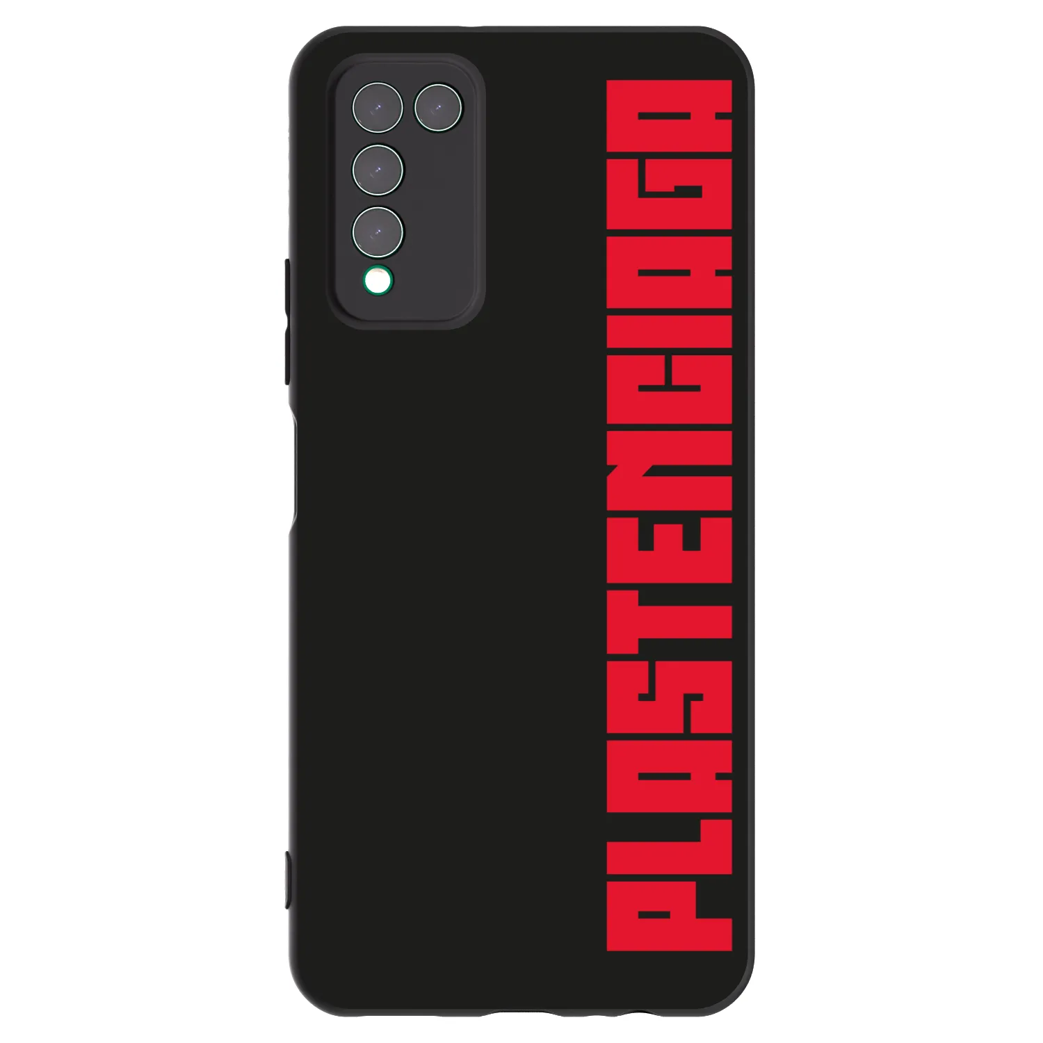 Picasee silikonowe czarne etui na Honor 10X Lite - Plastenciaga