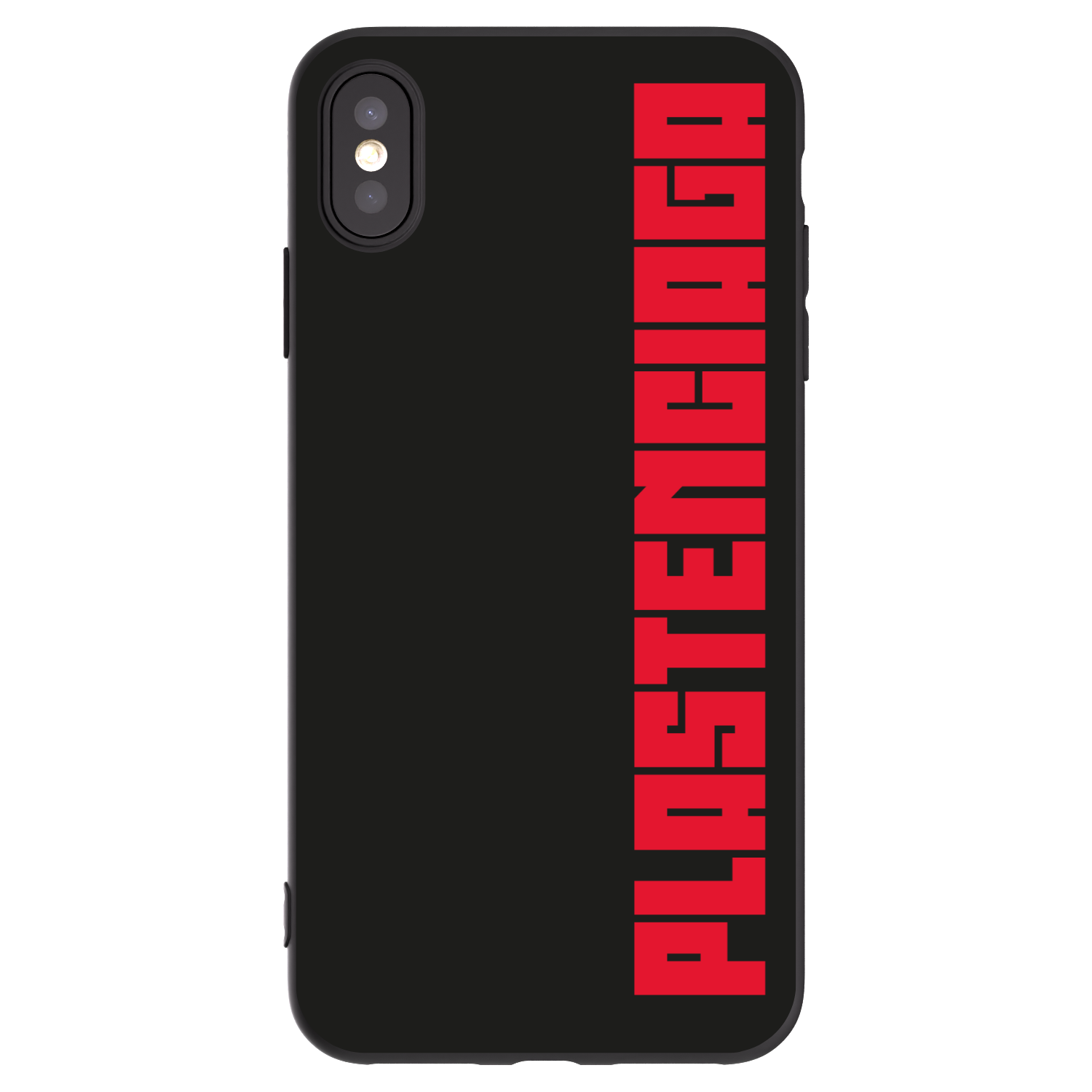 Picasee silikonowe czarne etui na Apple iPhone XS Max - Plastenciaga