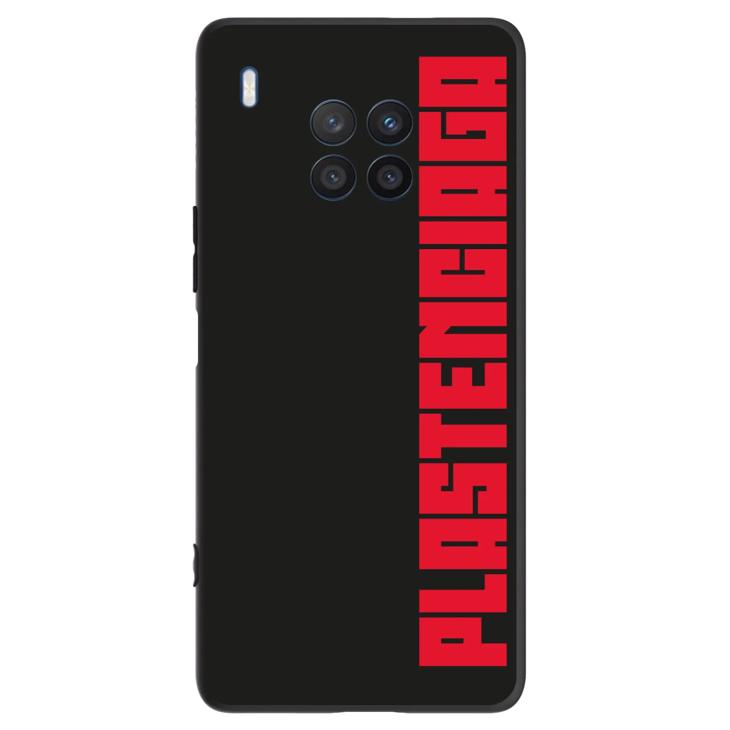 Picasee silikonowe czarne etui na Honor 50 Lite - Plastenciaga