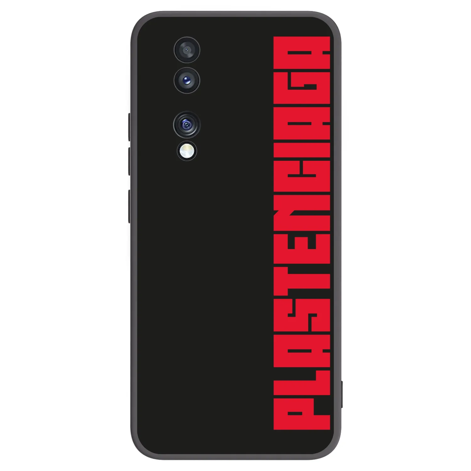 Picasee silikonowe czarne etui na Honor 70 - Plastenciaga