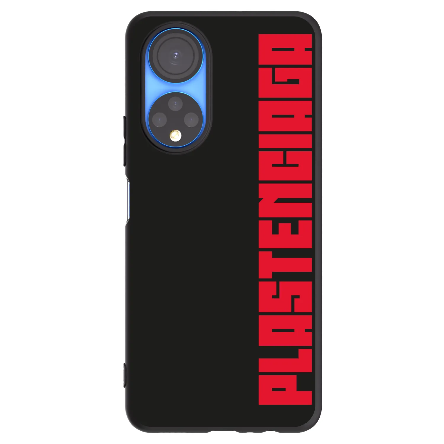 Picasee silikonowe czarne etui na Honor X7 - Plastenciaga