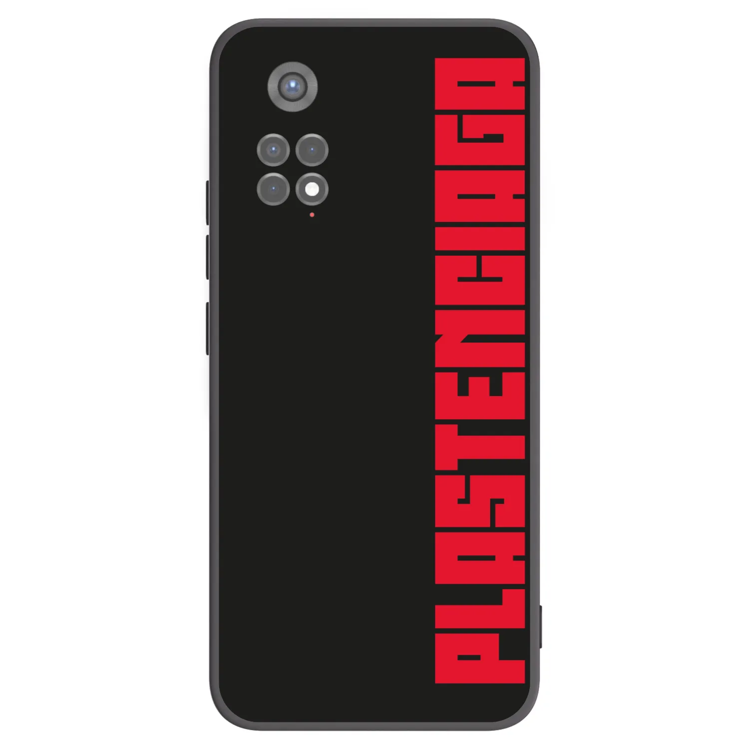 Picasee silikonowe czarne etui na Xiaomi Redmi Note 11S 5G - Plastenciaga
